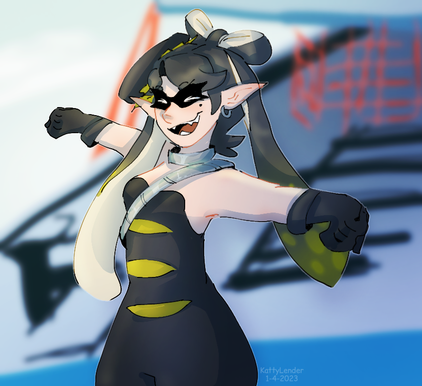 Splatoon Inflation Callie stretches - Splatoon fanart by KattyLender on DeviantArt