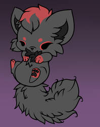 zorua.:line art colored :.