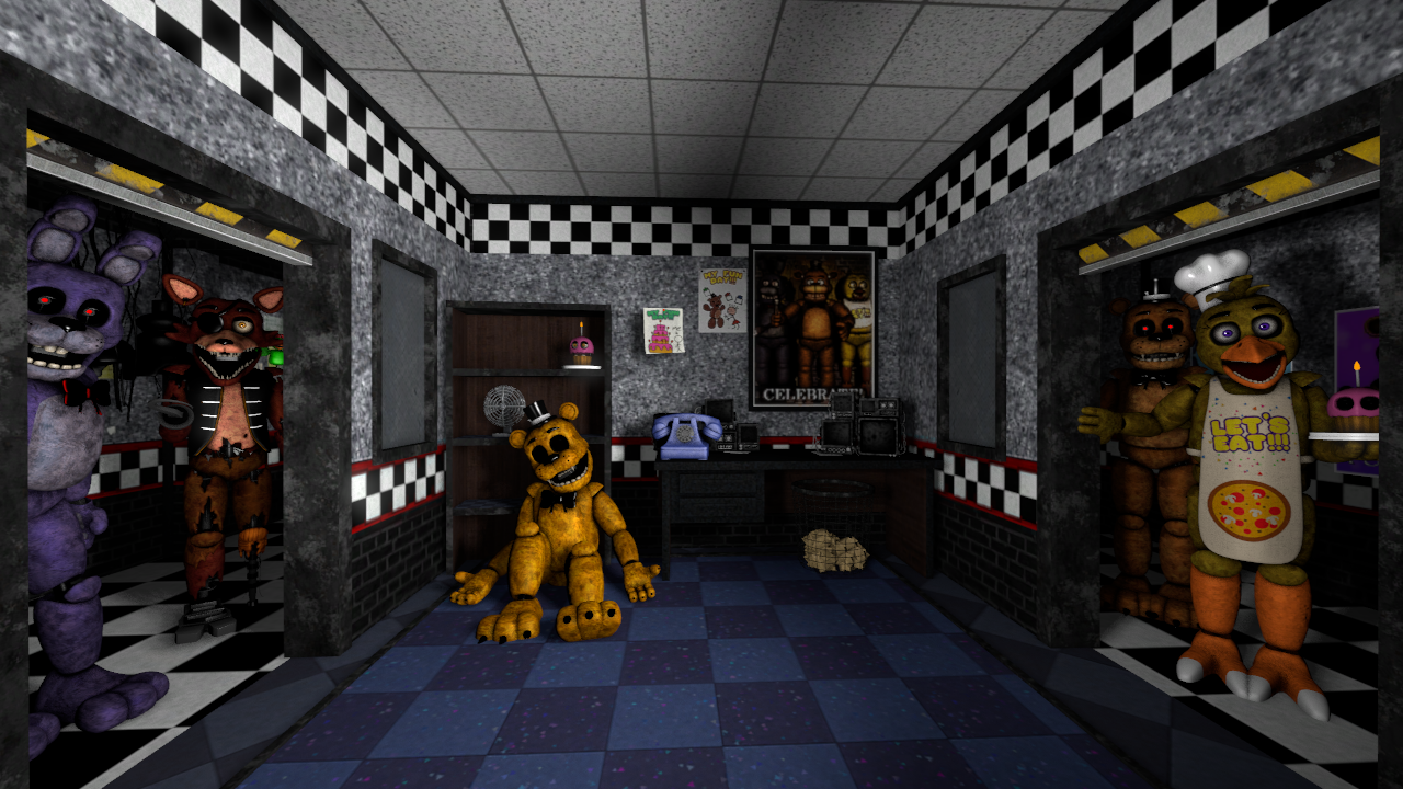 Five nights at Freddy's 1 redesign by fnafking1987x on DeviantArt