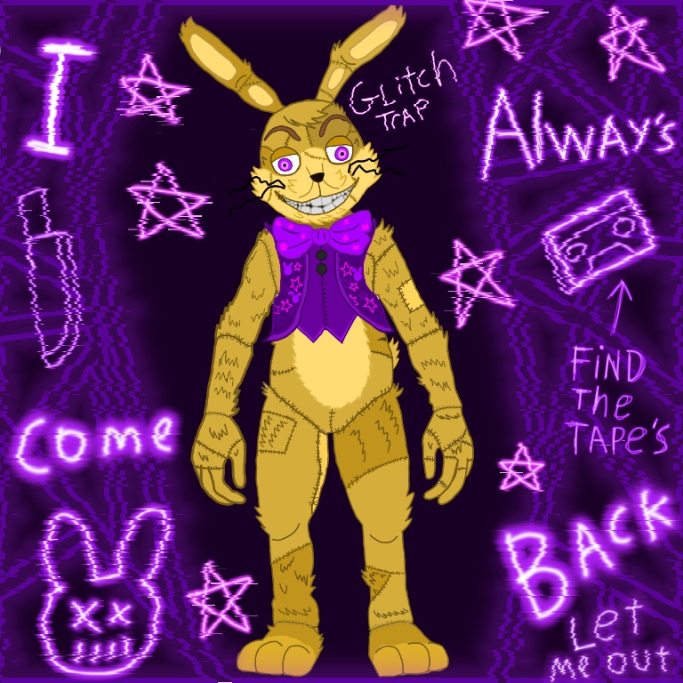 Glitchtrap [Fnaf fanart] by Bunzabloveketchup135 on DeviantArt