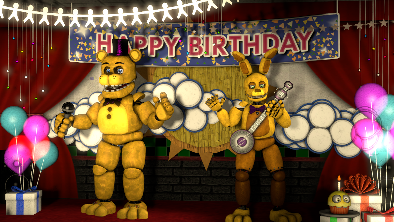 Fredbear and spring bonnie by fnafking1987x on DeviantArt