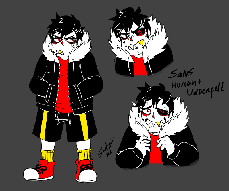 Sans (human+underfell)