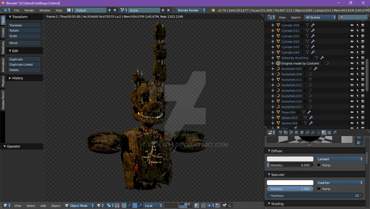 Blender Helltrap Edit By RickSFM On DeviantArt