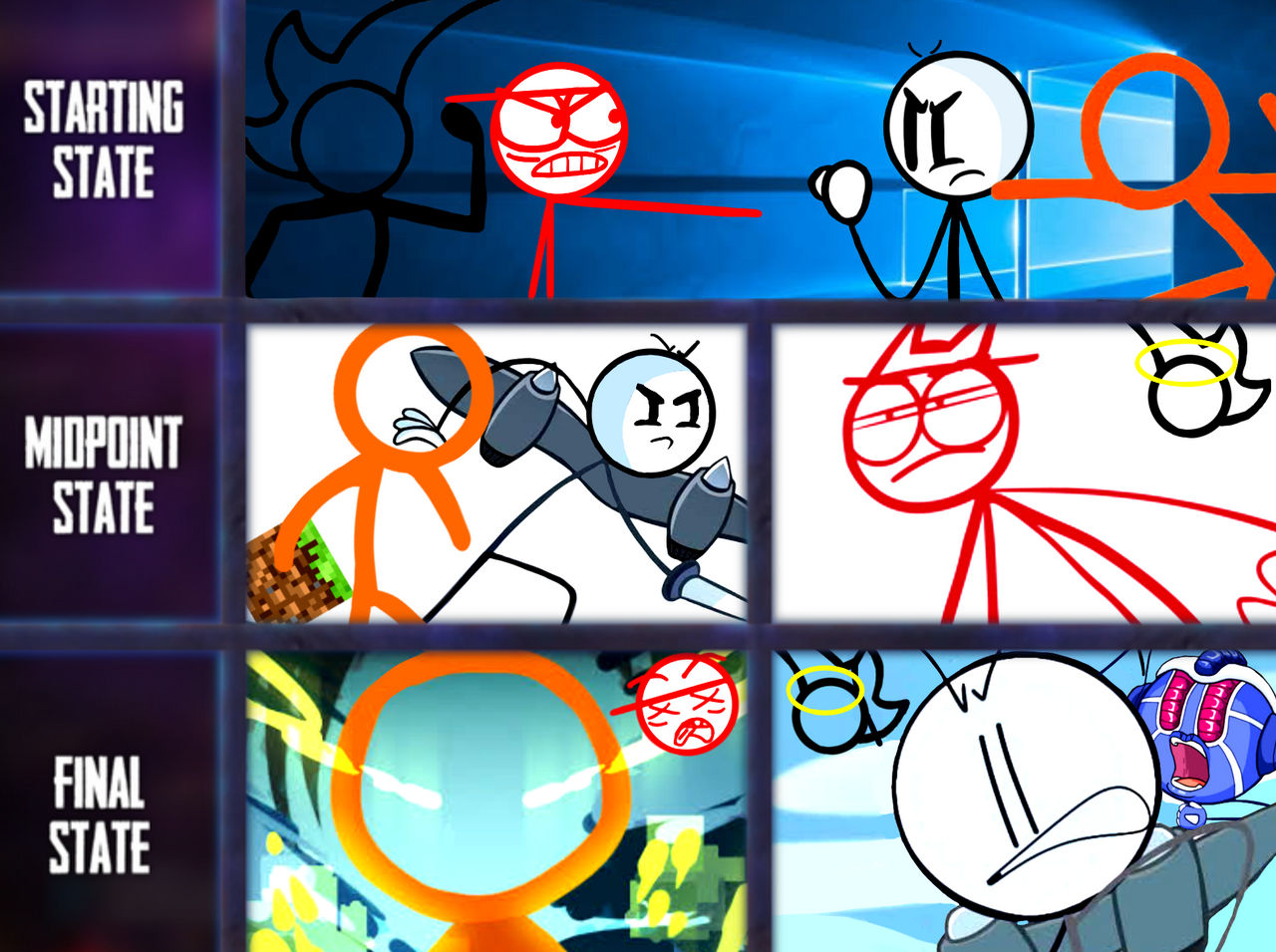 Mid Week Update Stick Figure Matchup Escalation : Stick Figure Battle Royale !! by okkkoko on DeviantArt
