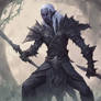 Male Drow Elf Dark Elf Two Weapons Fighter