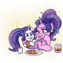 Cookie Crumbles and lil Rarity