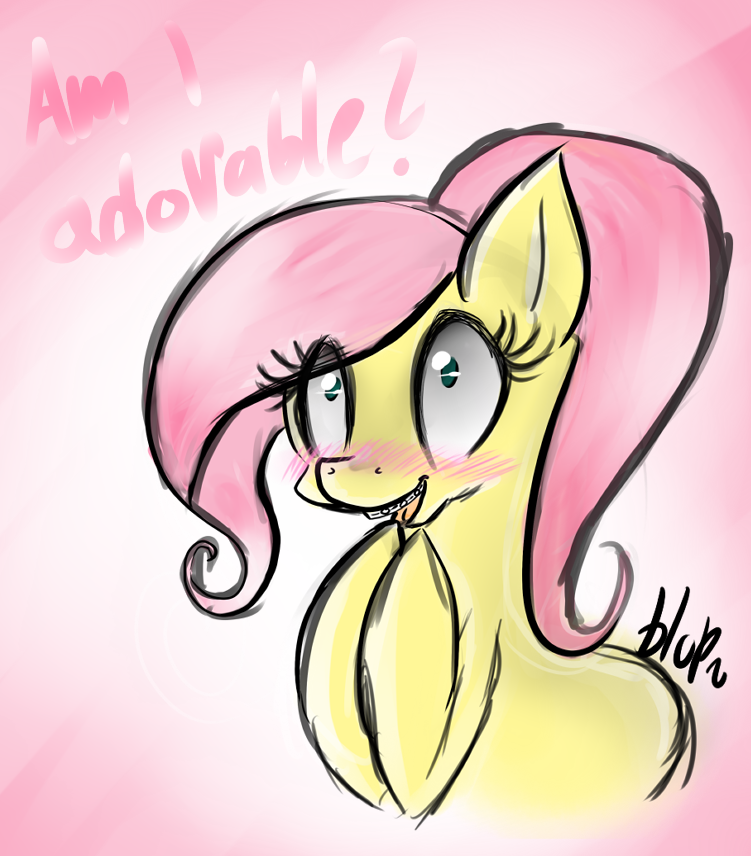 Teen Fluttershy doodle