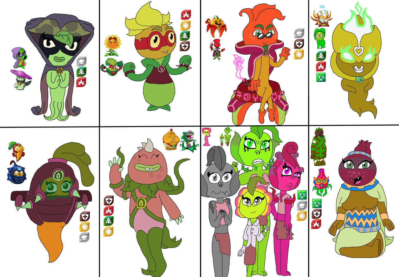 Plants vs Zombies Heroes Characters by JC1234TheToonist on DeviantArt