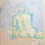 life drawing crayon 20 mins