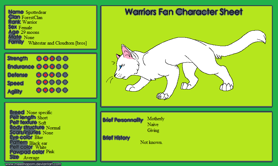 ForestClan-Spottedear ref.