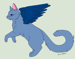 Bluewing the Winged Cat