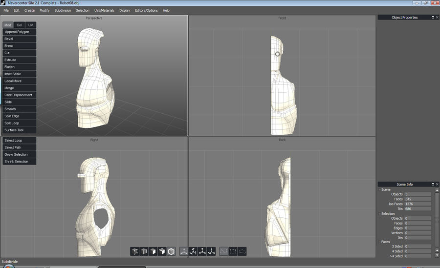 Robot 3D Model Progress by SJWebster on DeviantArt