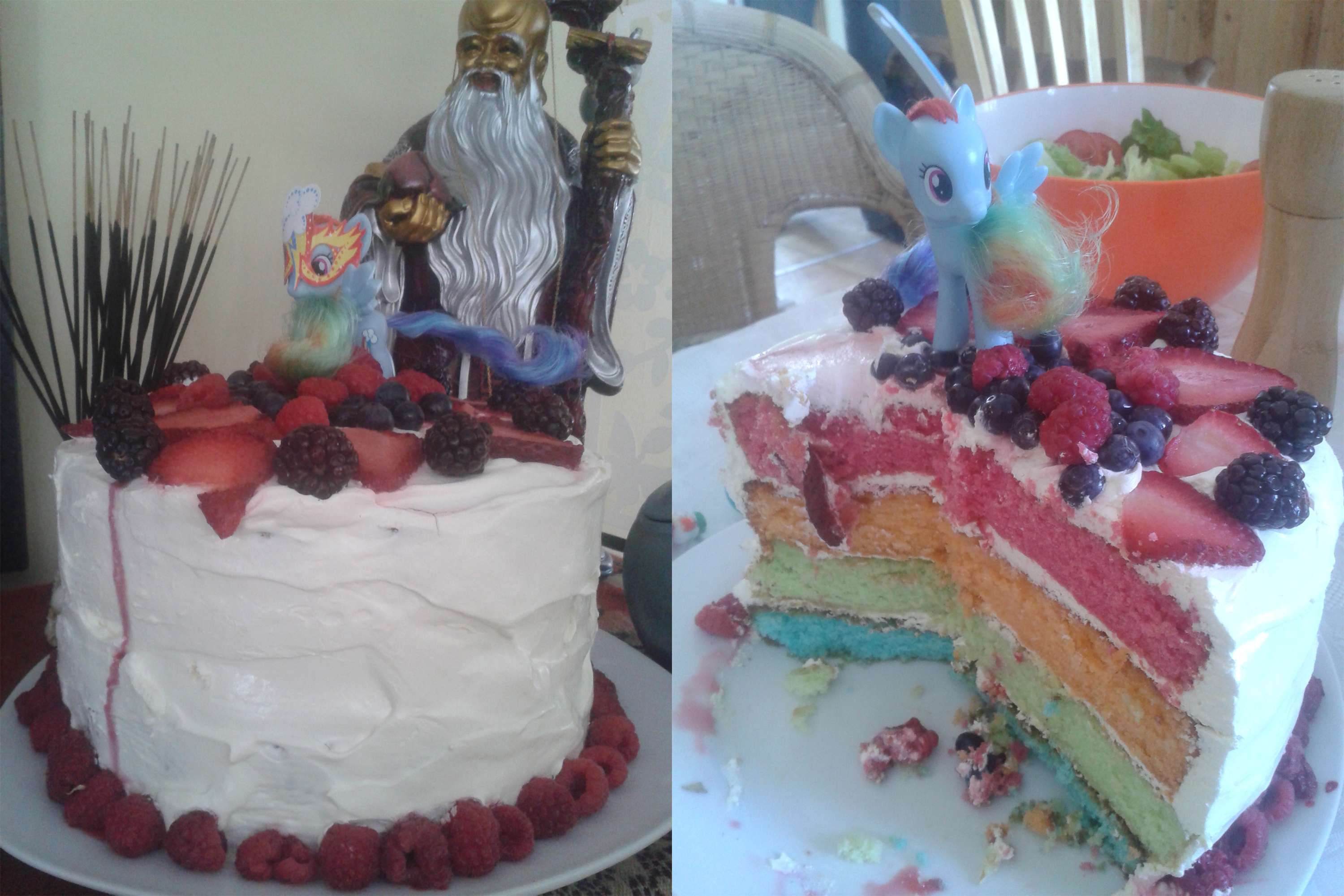 Rainbow Dash cake!