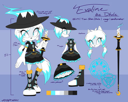 reference sheet: evaline the dhole