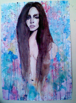 Lady Gaga Watercolour