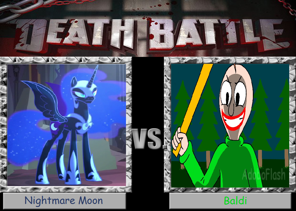 Death battle: Nightmare Moon vs Baldi