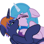 Warding and Izzy making out