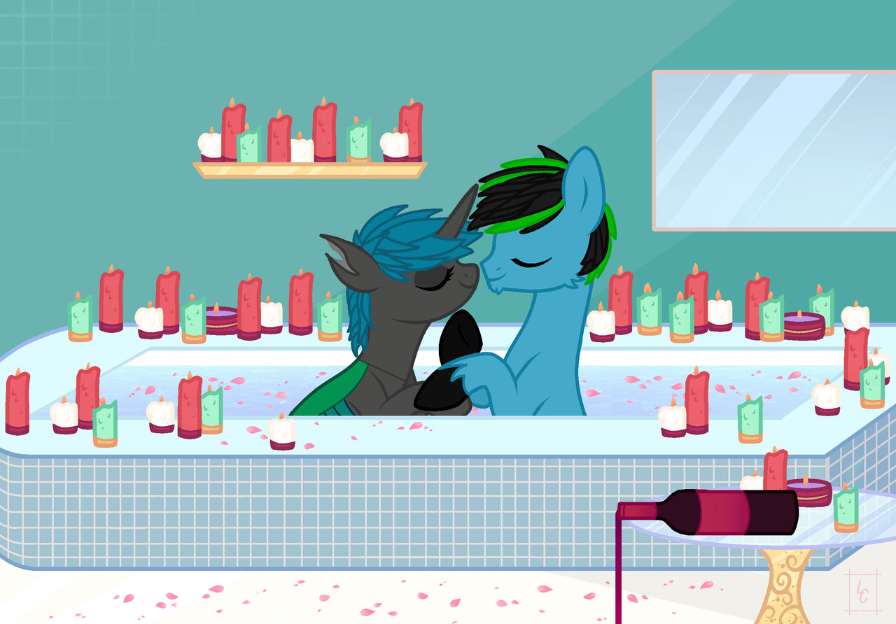 Tricket and Onice's lovely bath time (AT)