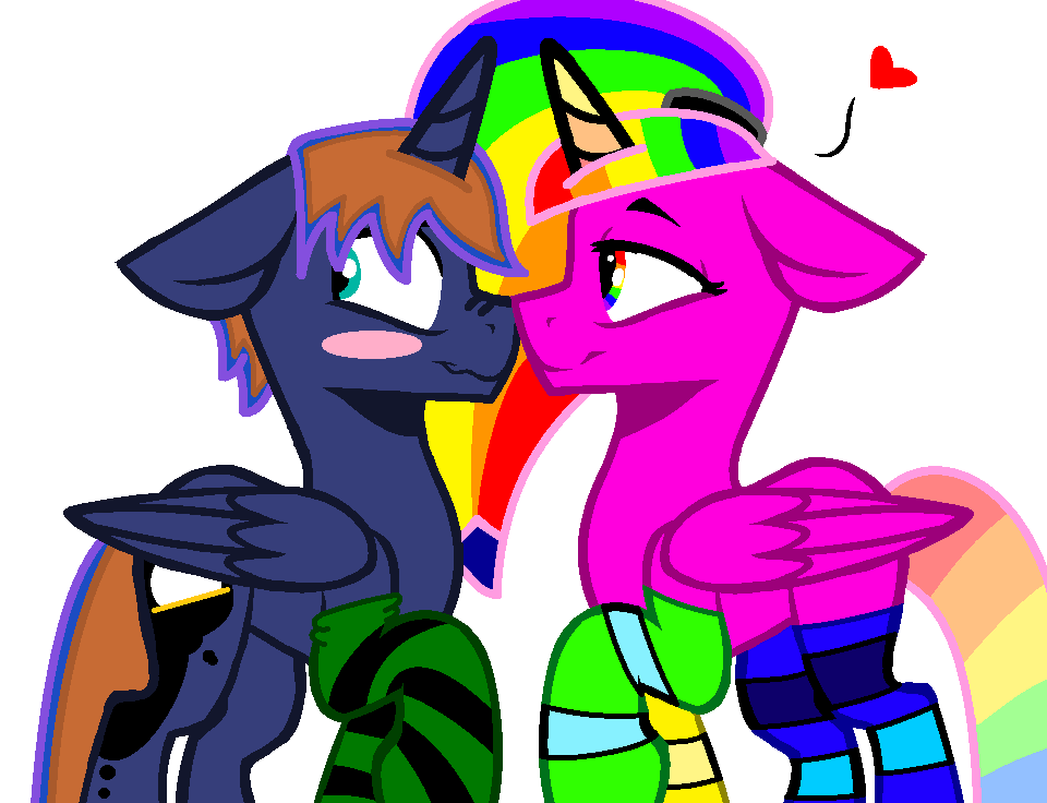 Rainbow Sparkle x Warding (YCH)
