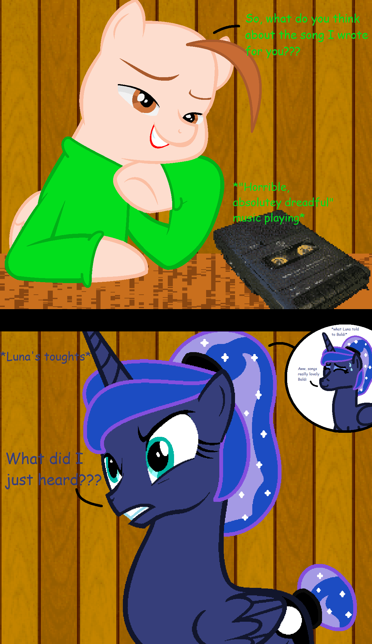 Baldi's song for Luna