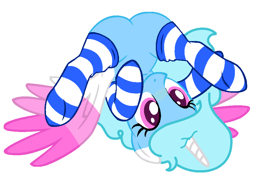 Pony in socks