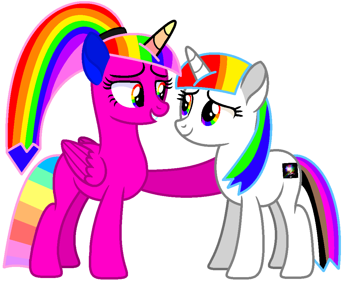 Rainbow Sparkle and True colors BFFS- wishlist gif