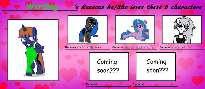 Warding's 3 characters ship meme