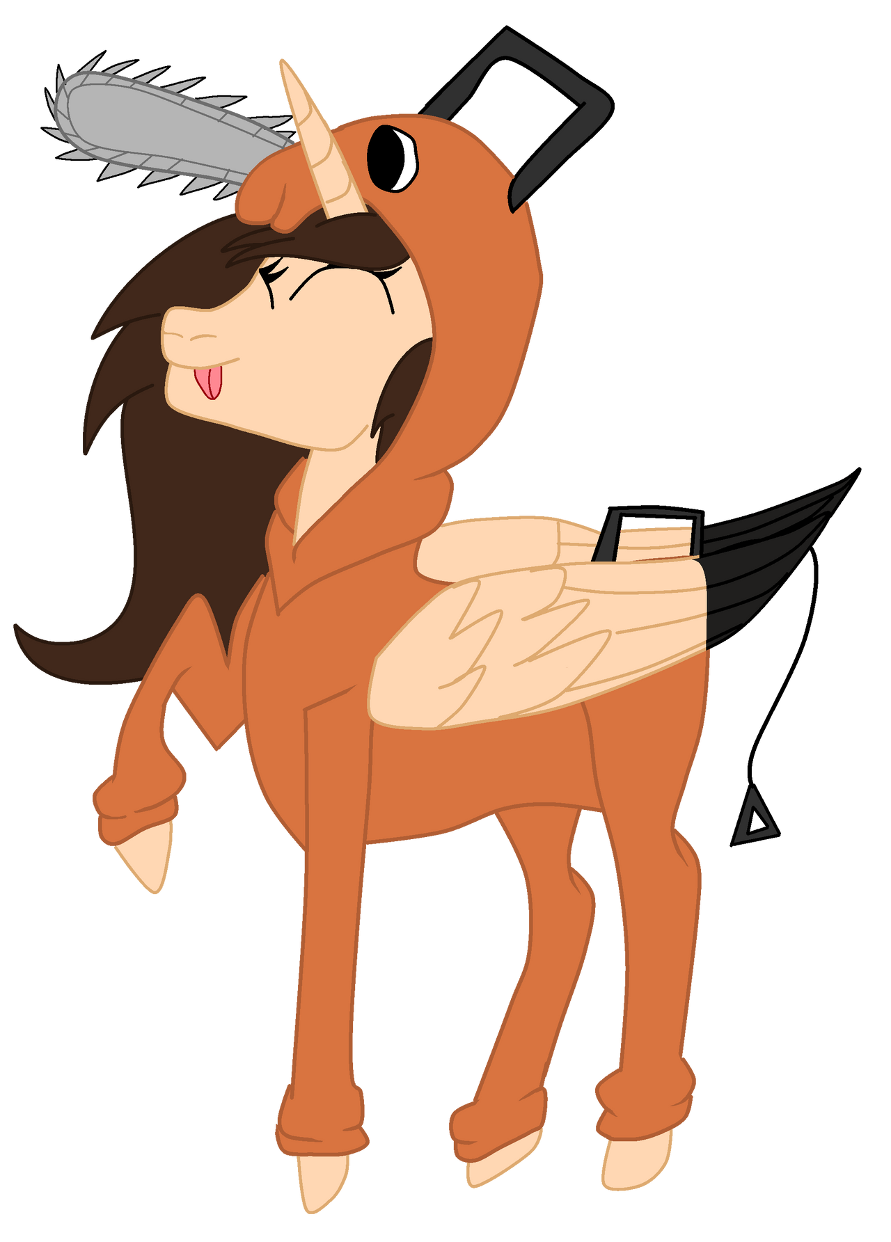 Dressed as Pochita (AT)