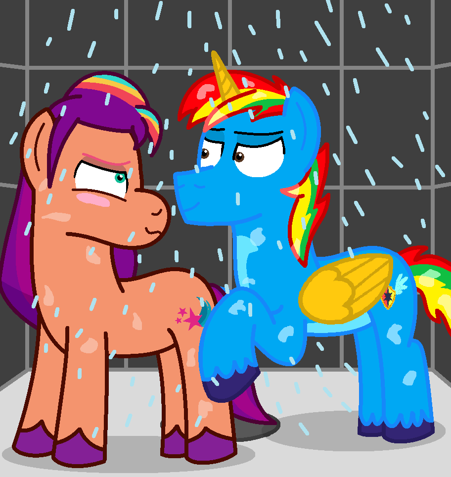 Showering with Sunny (birthday gift)
