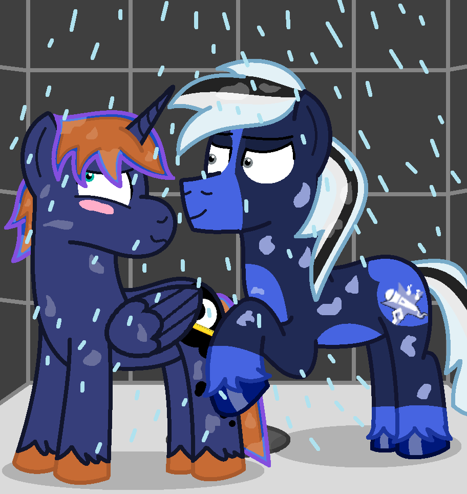 Showering with GhostPony (YCH)