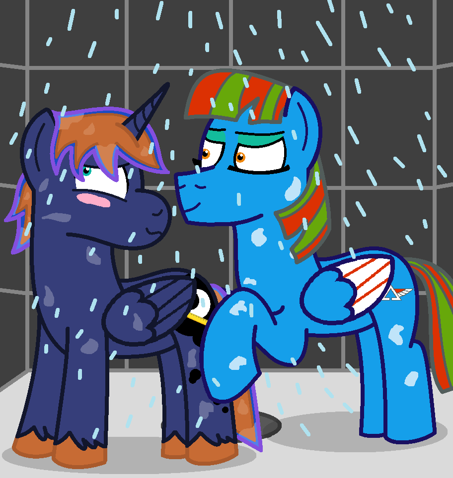 Showering with Prince Scarab (YCH)