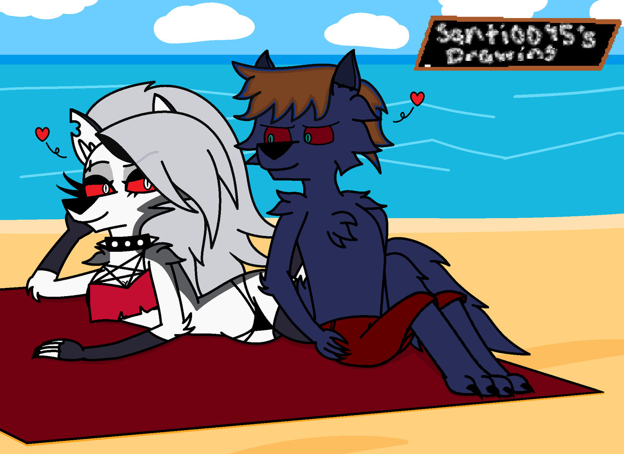Hellhounds at the beach (WardLoona)