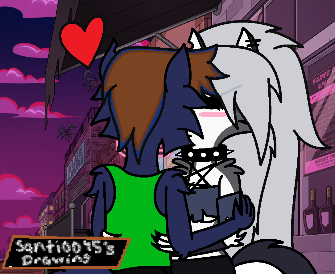 They're kissing (WardLoona)