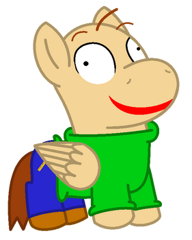 Pony Baldi plushie (MLP x BB)