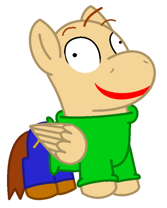 Pony Baldi plushie (MLP x BB)