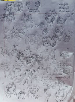 Pony Warding + Hellhound Warding doodles