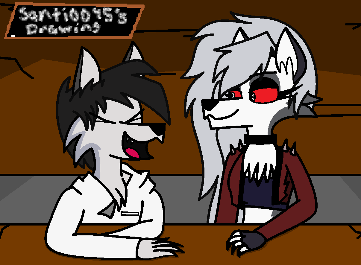(Art trade) At a bar