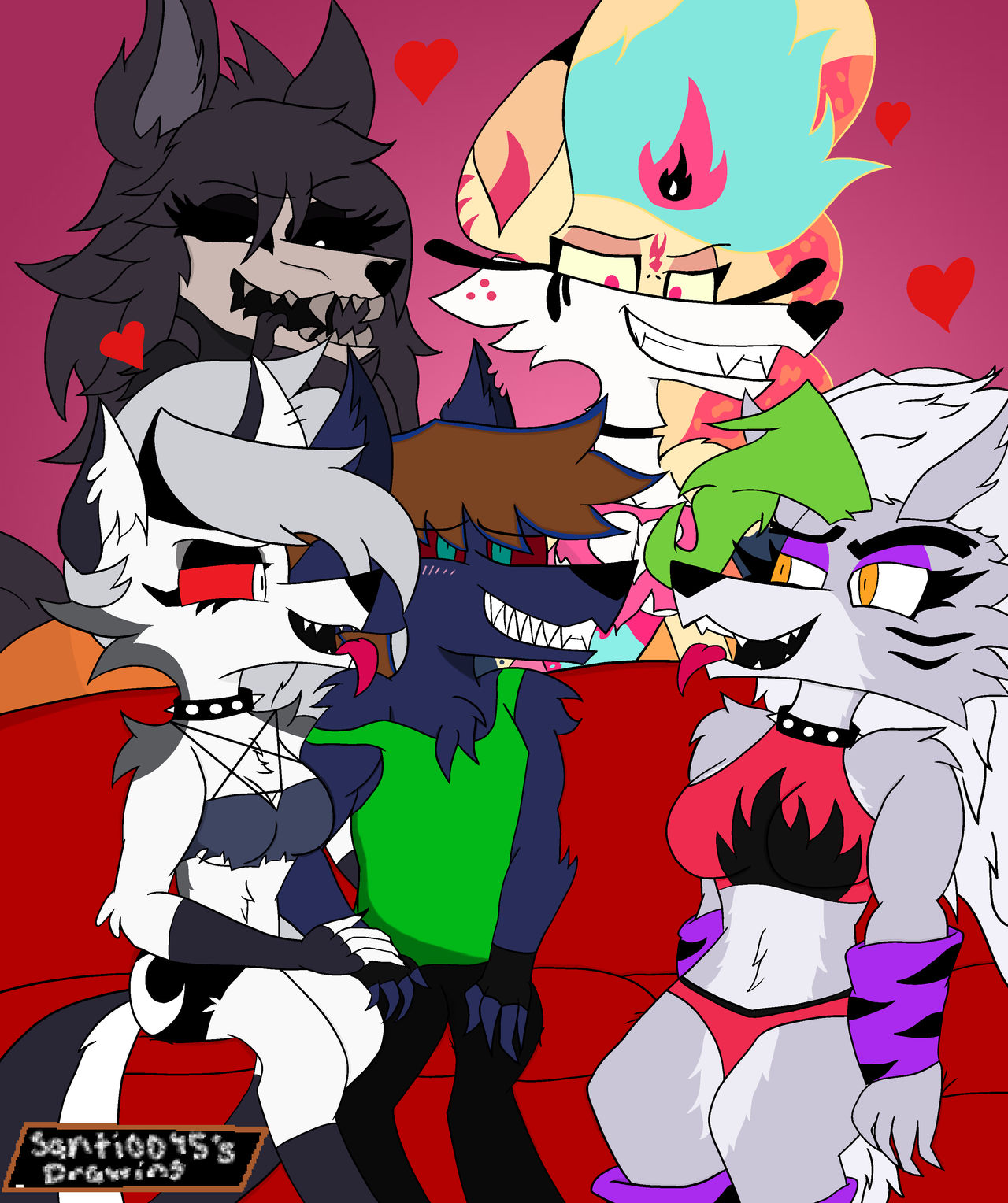 Warding's harem (W x L x B x R x M)