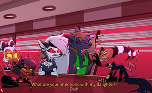 When your custom character appears on a cutscene