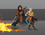 Avatar Wan and Avatar Aang together by Xelandra by phantom115cw