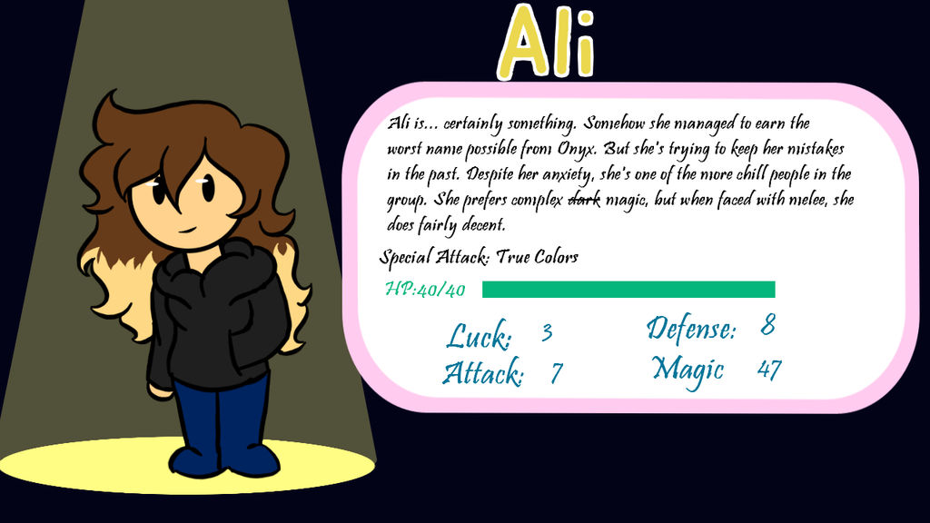 Ali Rp RPG Profile - Ali by thegaminggeek6 on DeviantArt