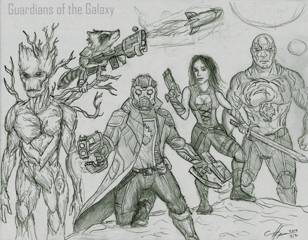 Guardians Of The Galaxy Concept Sketch By Lledroc On DeviantArt guardians-of-the-galaxy-concept-sketch-by-lledroc-on-deviantart