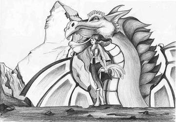 Hand-drawing-dragon-pike