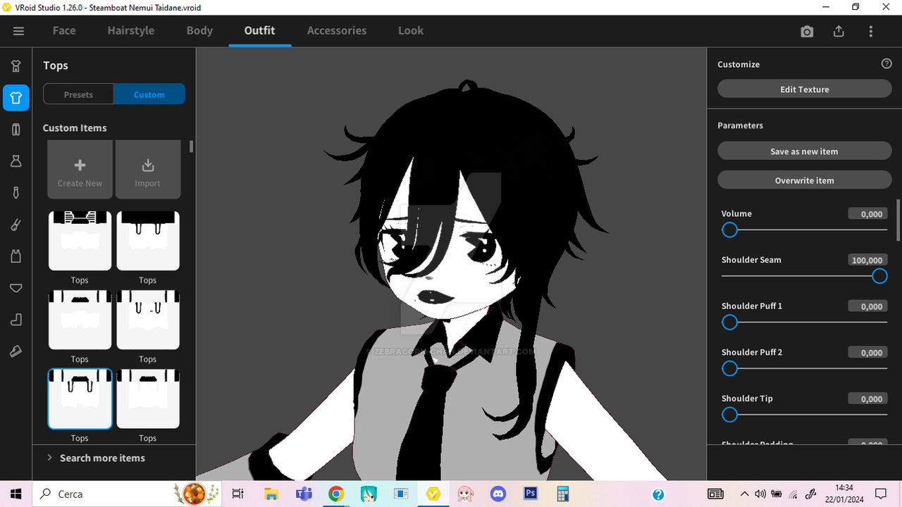 VRoid Steamboat Nemui Taidane W.I.P.