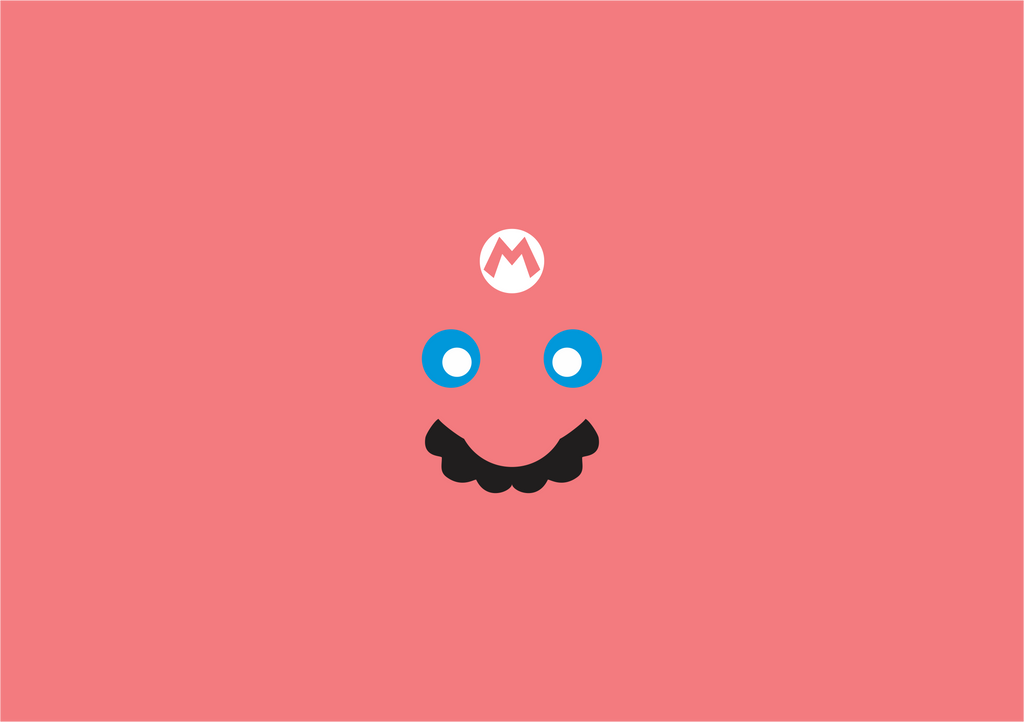 Mario Minimalist Background by MinimalistBia on DeviantArt