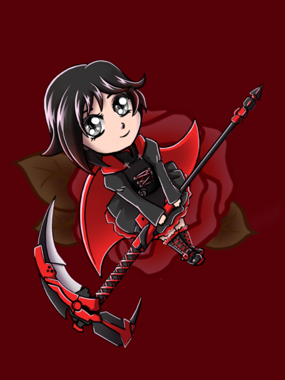 Ruby Rose Chibi by FlukeOfFate on DeviantArt