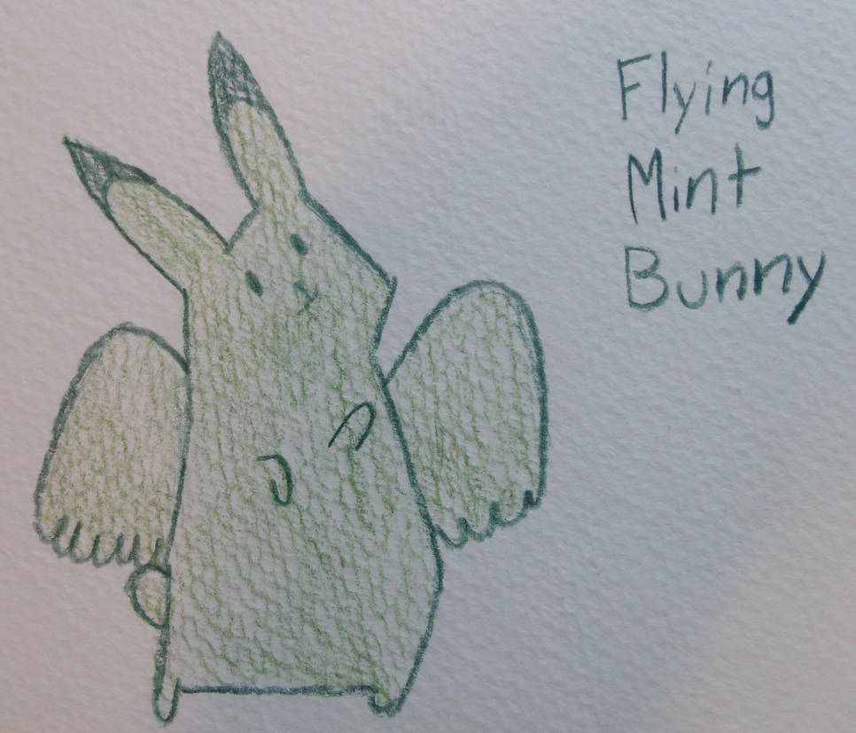 Flying Mint Bunny by TheHunter56 on DeviantArt