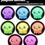 .+ Jellyfish Button Designs +.