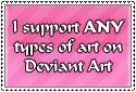 Stamp - I Support ANY Art by IttyBittyVic