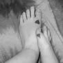 Lover's feet.